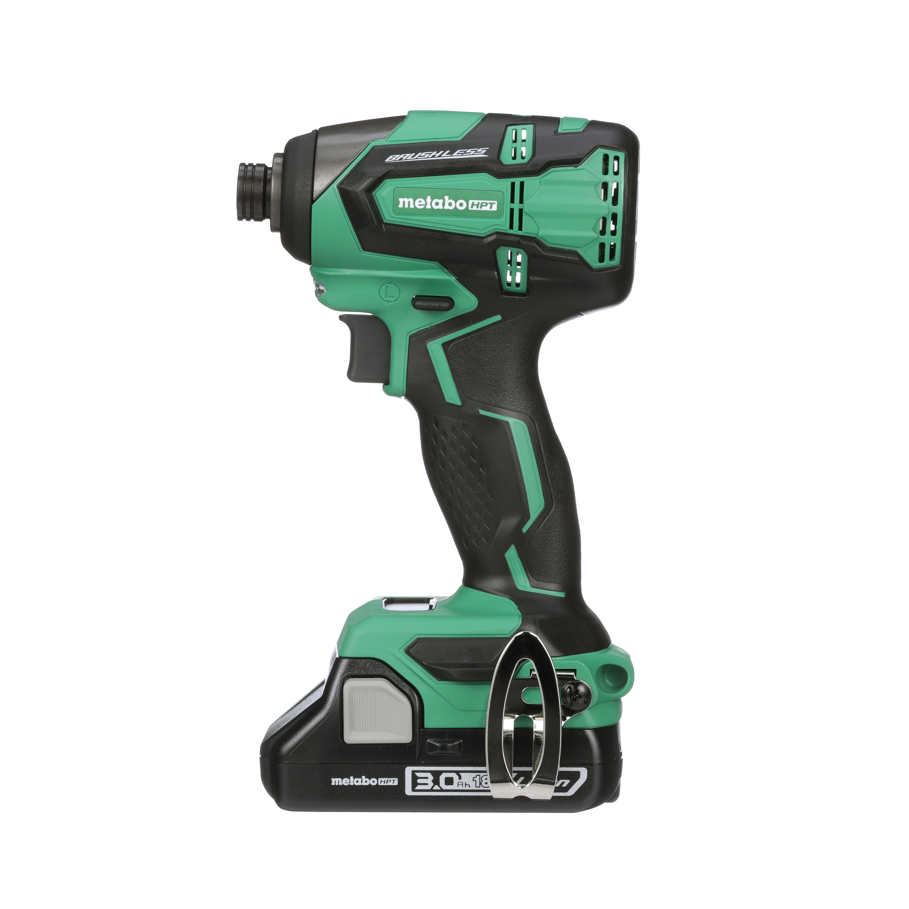 18V Lithium Ion Brushless Impact Driver with One Battery Metabo HPT WH18DBFL2S