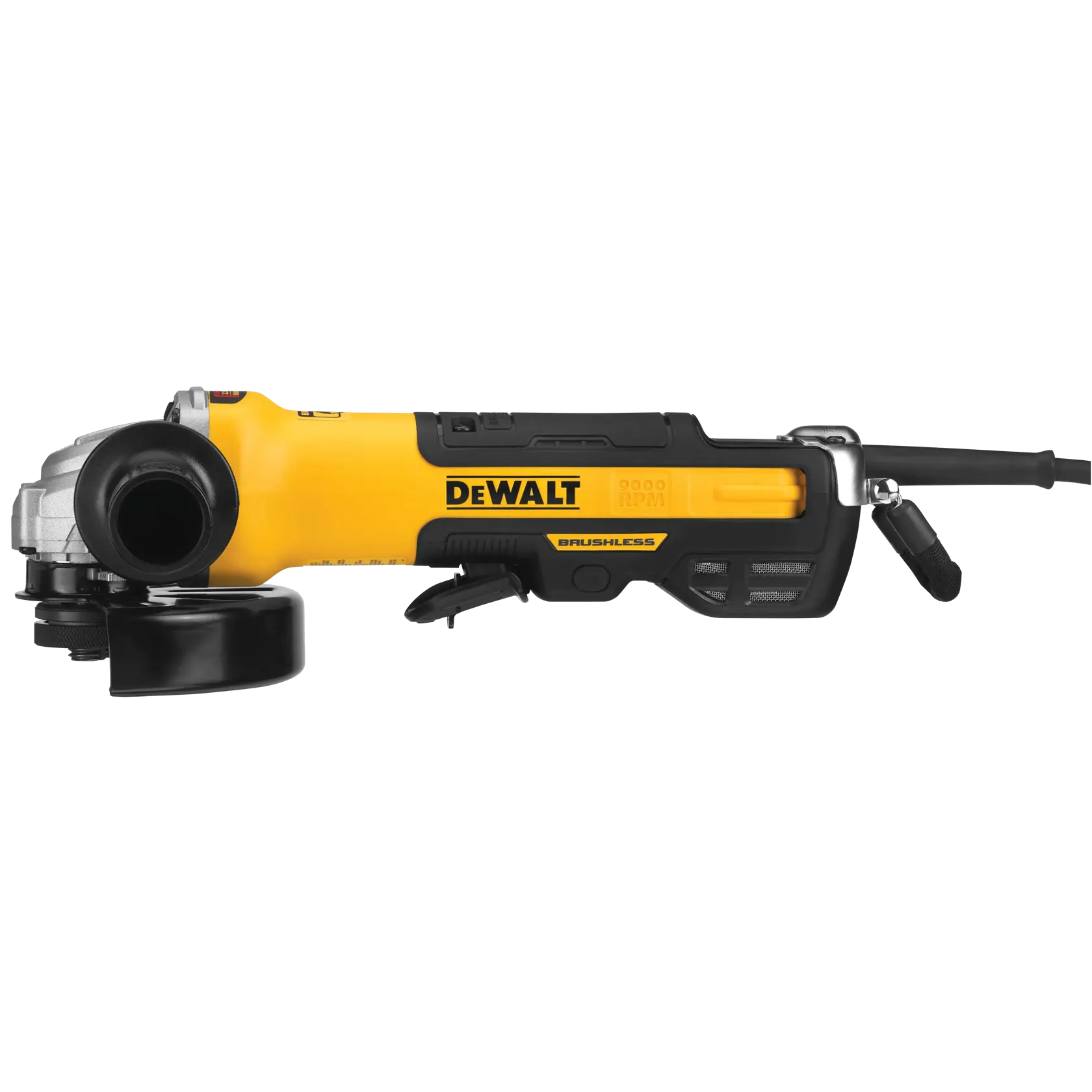 5-In. - 6-In. (127mm - 150mm) Brushless Paddle Switch Small Angle Grinder With Kickback Break