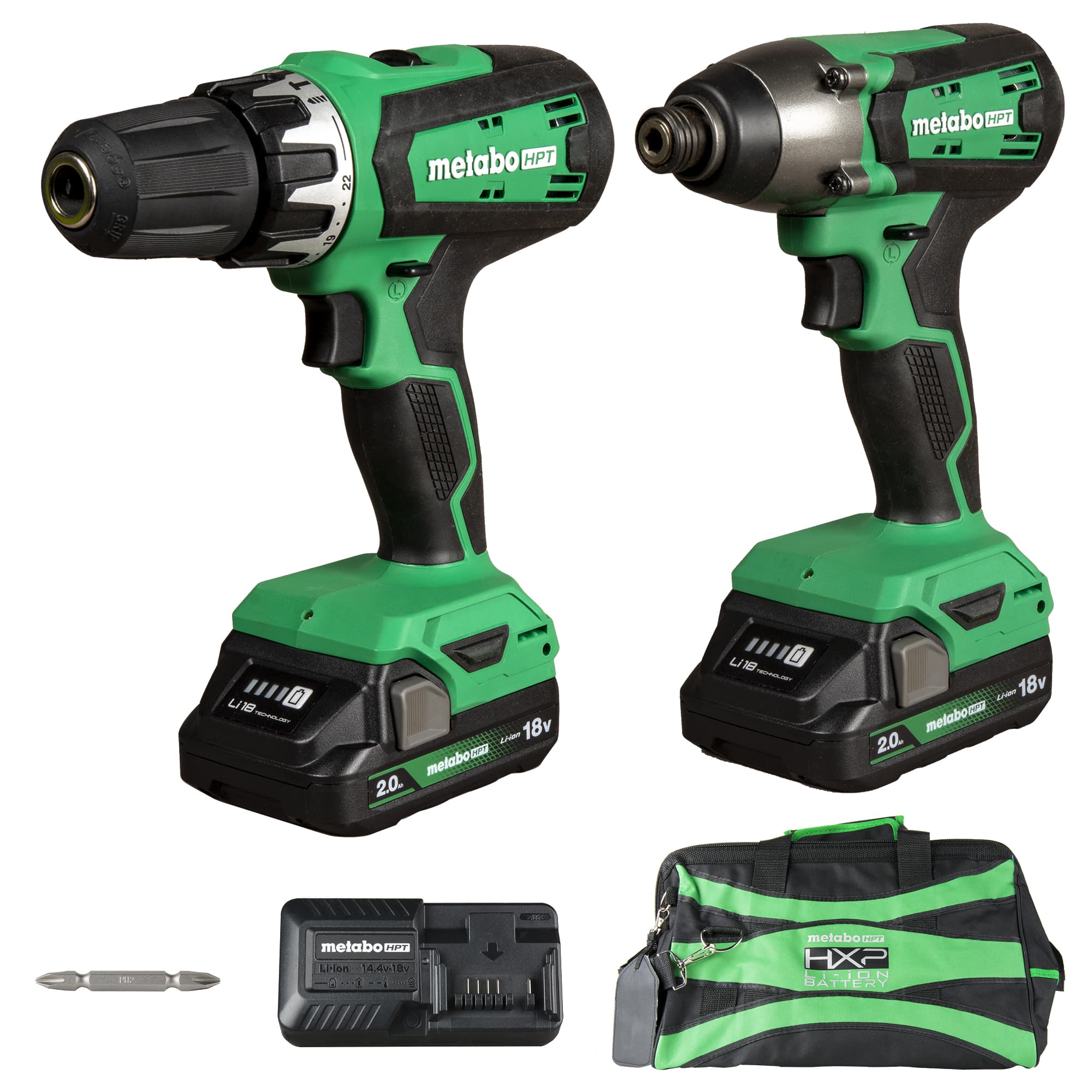 18V Hammer Drill and Impact Driver Combo Kit