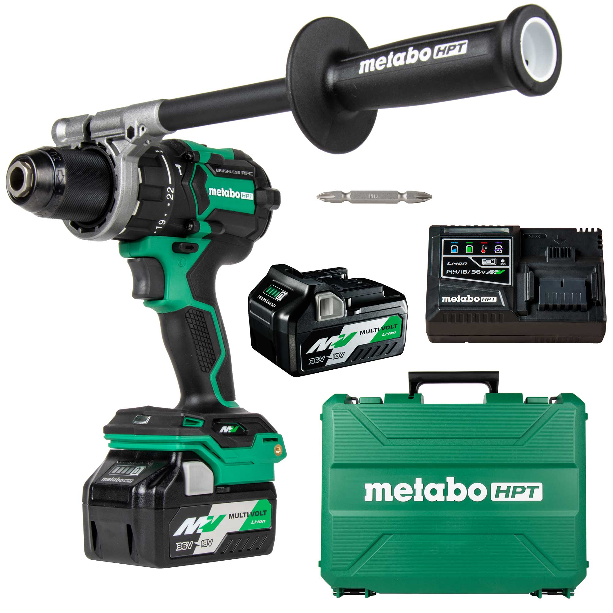 36V MultiVolt™ Cordless Brushless 1/2" Hammer Drill Kit