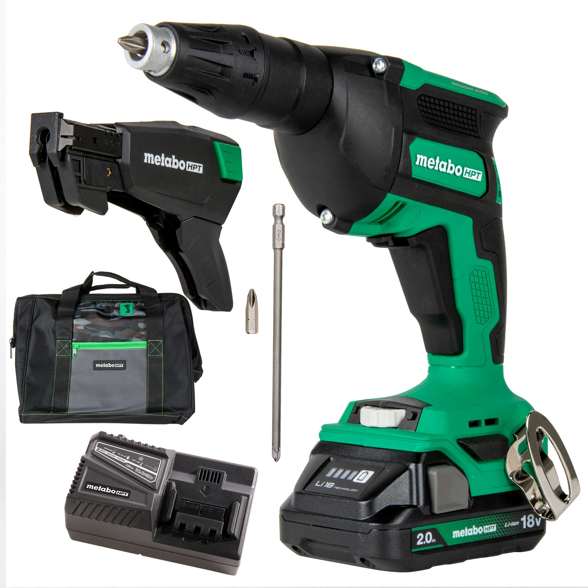 18V MultiVolt™ Cordless Drywall Screw Gun Kit w/ Collated Screw Magazine