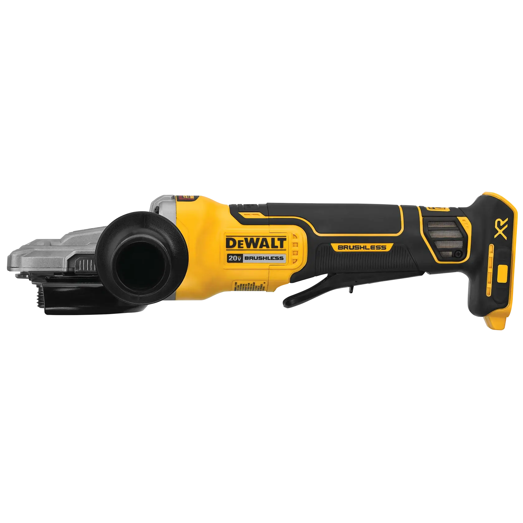 20V MAX* XR® 5-In. (127mm) Flathead Paddle-Switch Small Angle Grinder With Kickback Break (Tool Only)