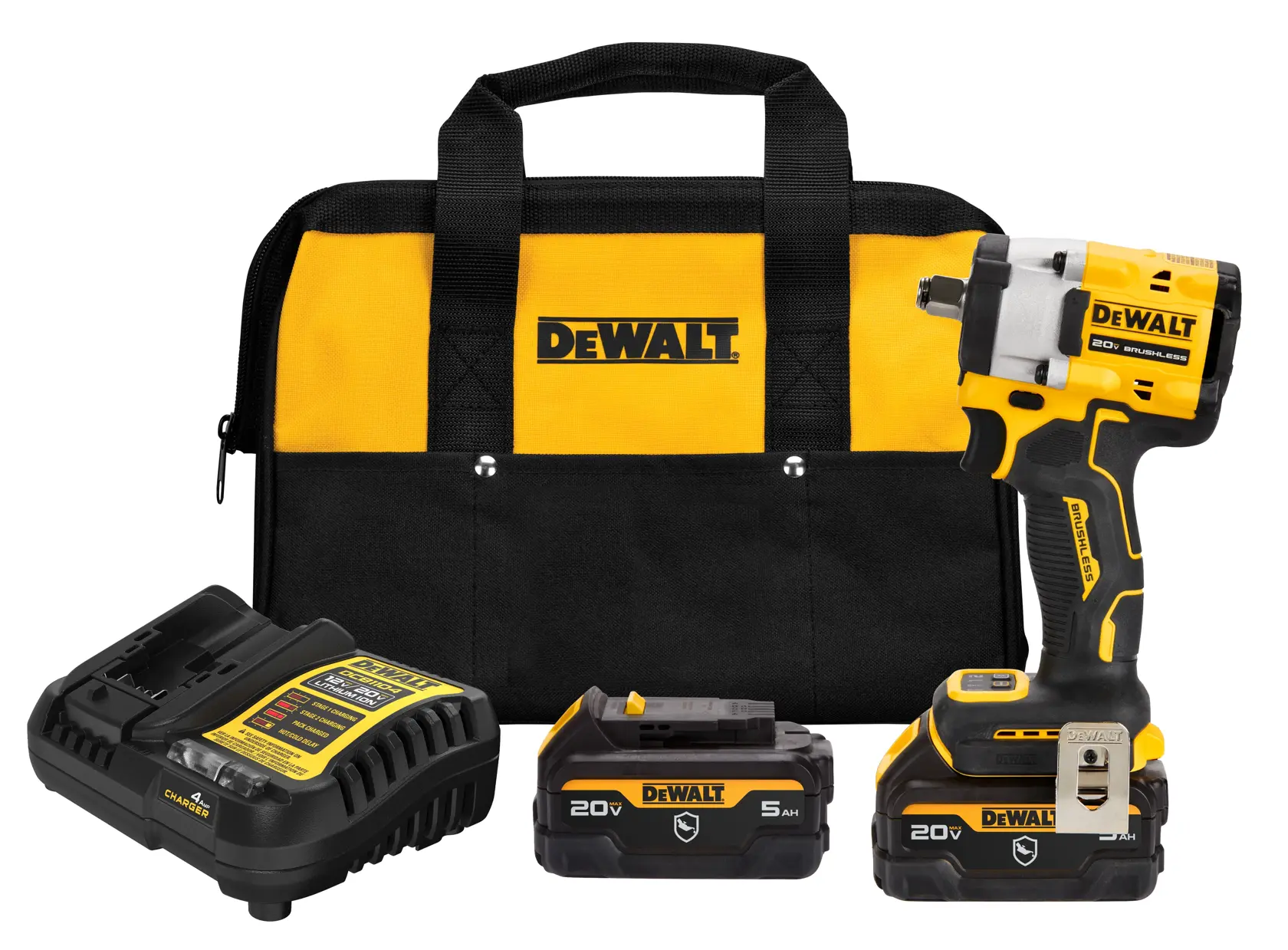 ATOMIC™ 20V MAX* 1/2 In Cordless Compact Impact Wrench With Hog Ring Anvil Kit