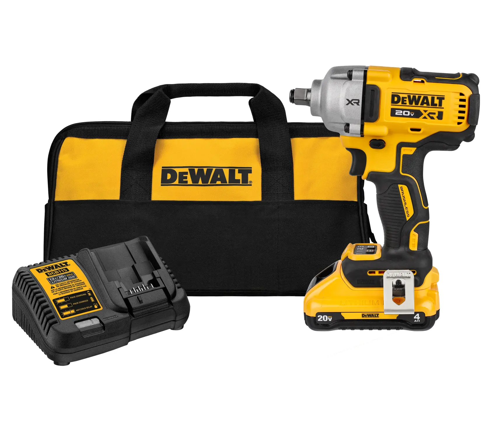 20V MAX* XR® 1/2-In. Mid-Range Impact Wrench Kit With Hog Ring Anvil