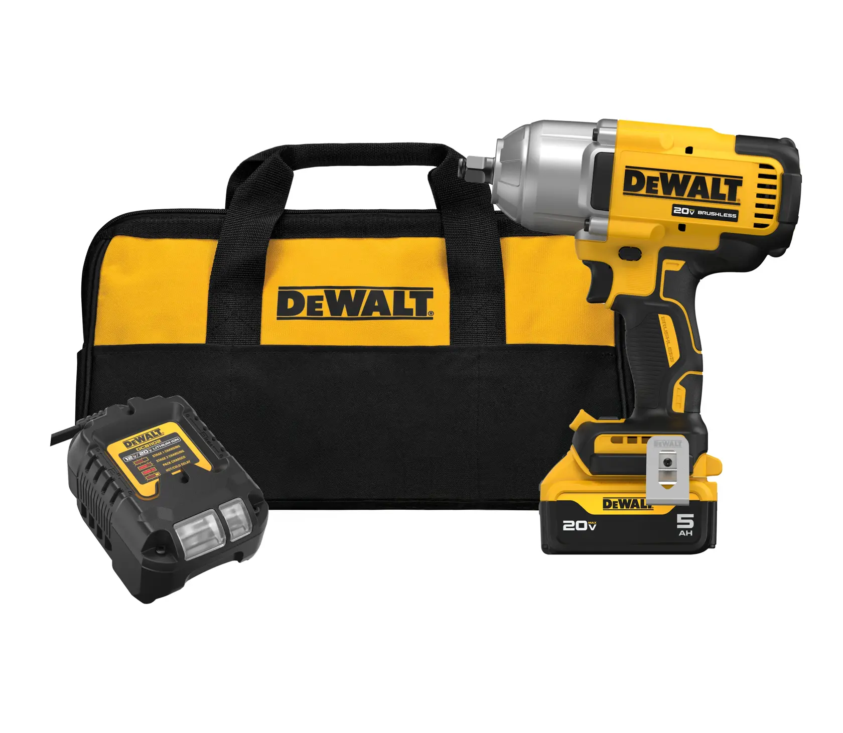 20V MAX* XR® 1/2-In. High Torque Impact Wrench With Hog Ring Anvil