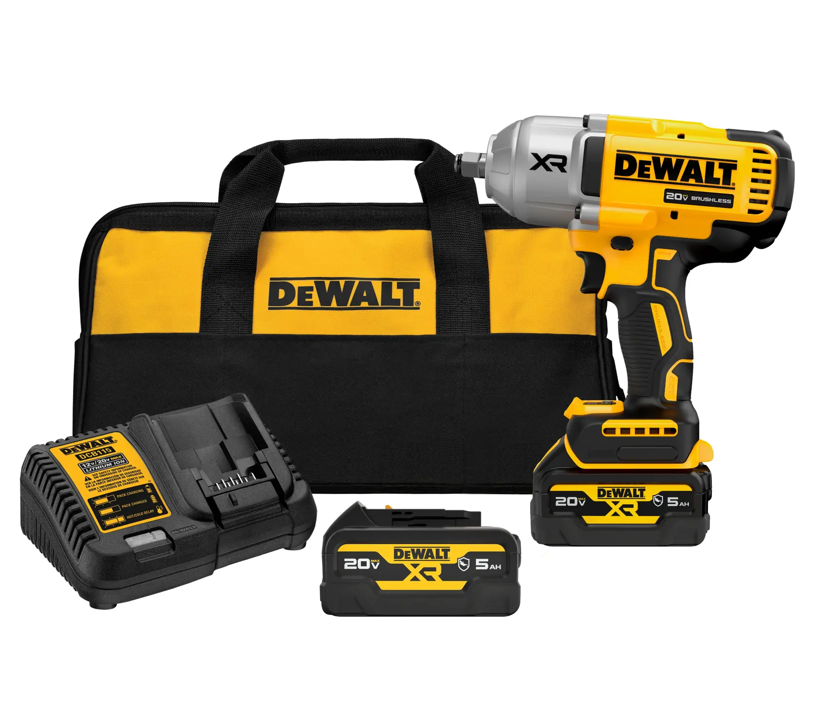 20V MAX* XR® 1/2-In. High Torque Impact Wrench With Hog Ring Anvil