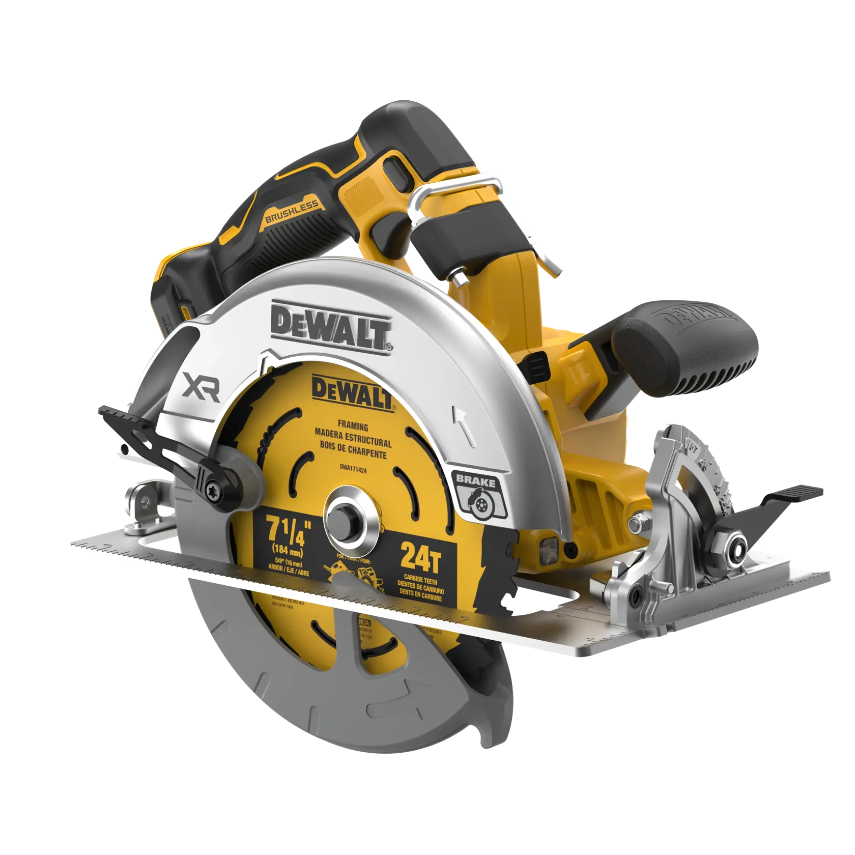 20V MAX* XR® Brushless Cordless 7-1/4-In. Circular Saw (Tool Only)