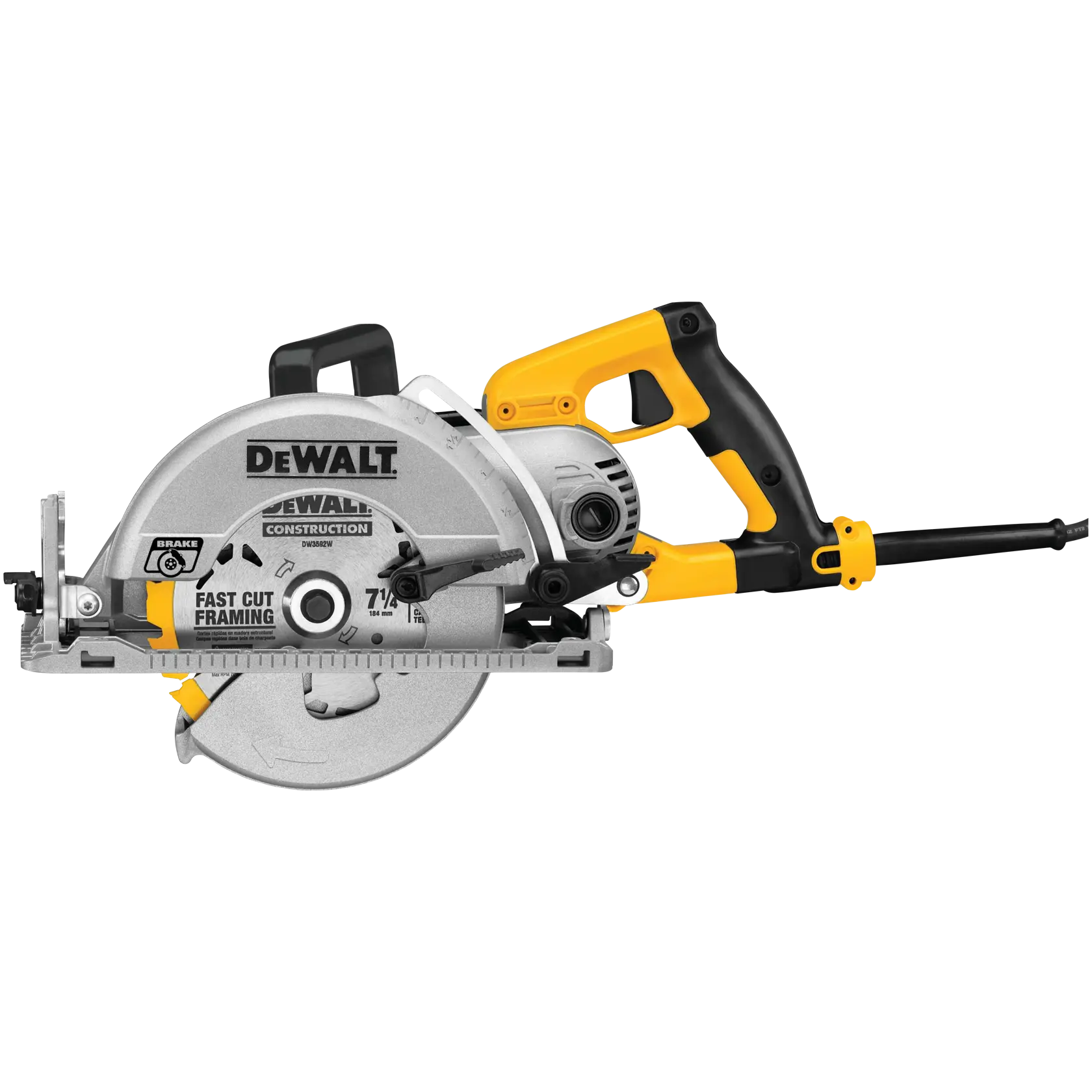 7-1/4-In. Worm Drive Circular Saw With Electric Brake (Tool Only)