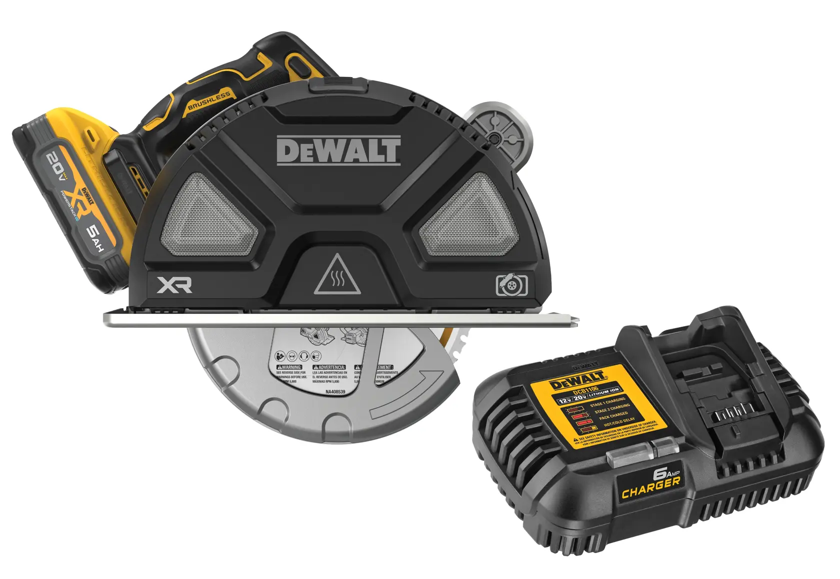 20V MAX* XR® 7-1/4-In. Metal Cutting Circular Saw Kit