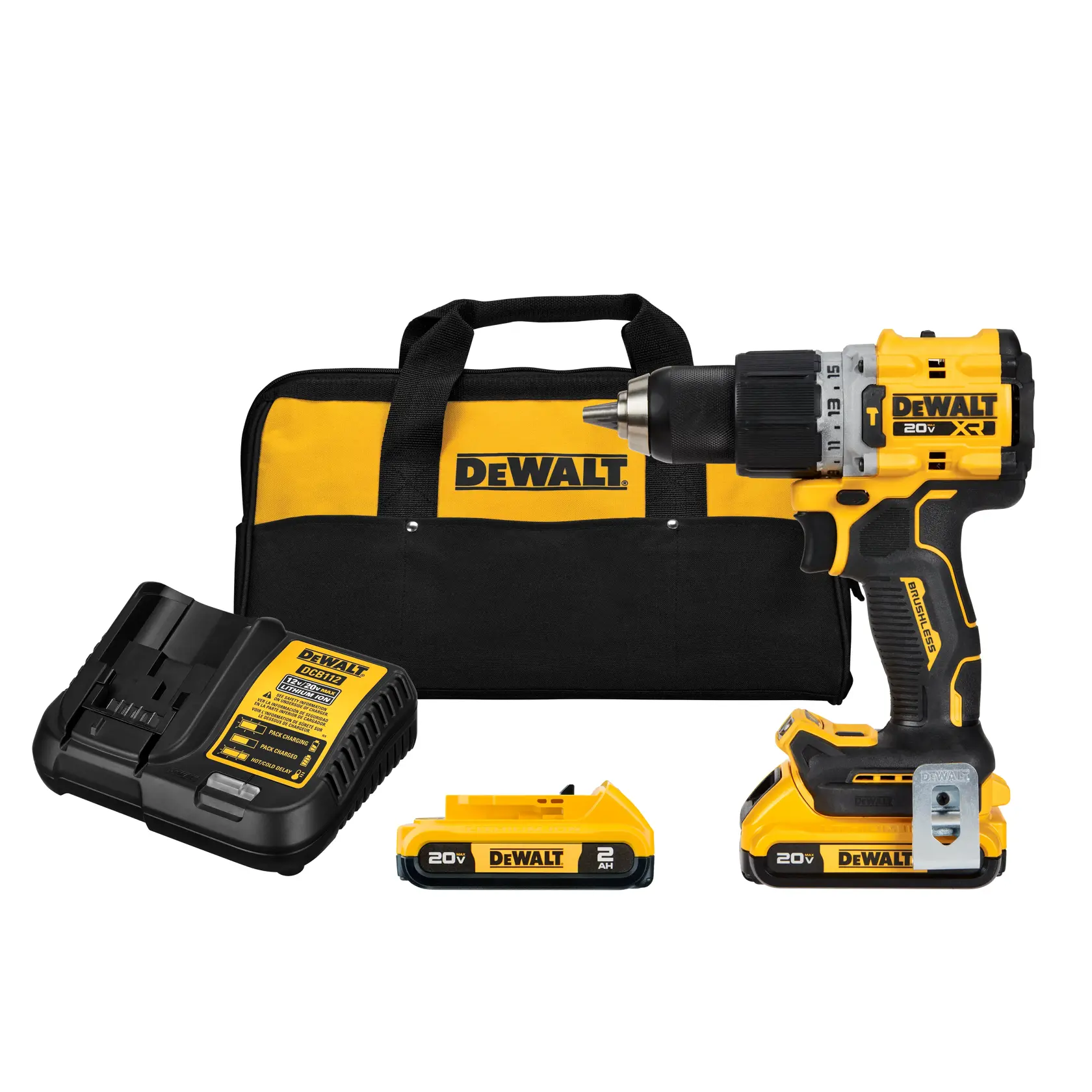 20V MAX* Xtreme™ Cordless Brushless 1/2 In Hammer Drill Kit (2) Lithium Ion Batteries With Charger
