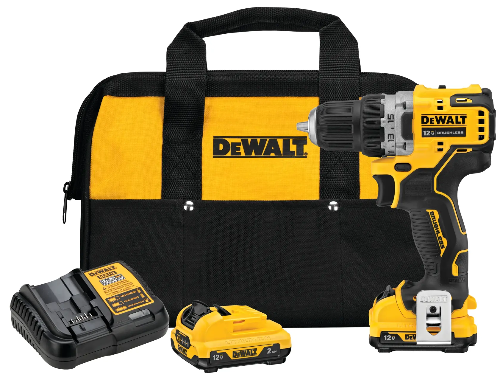 12V MAX* XTREME™ Cordless Brushless 3/8 In Drill Driver Kit (2) Lithium Ion Batteries With Charger
