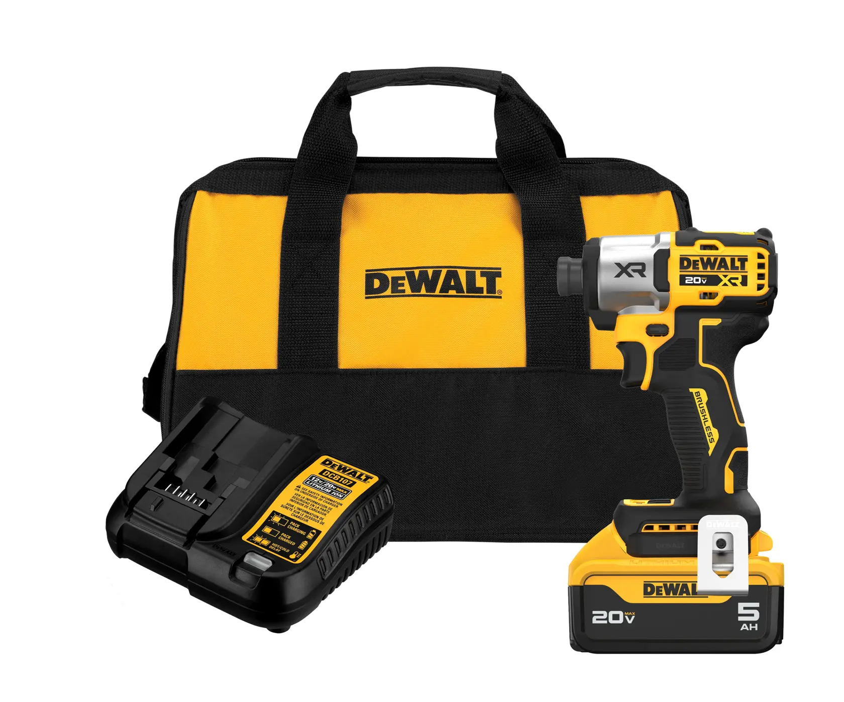 20V MAX* XR® Brushless Cordless 3-Speed 1/4-In. Impact Driver Kit