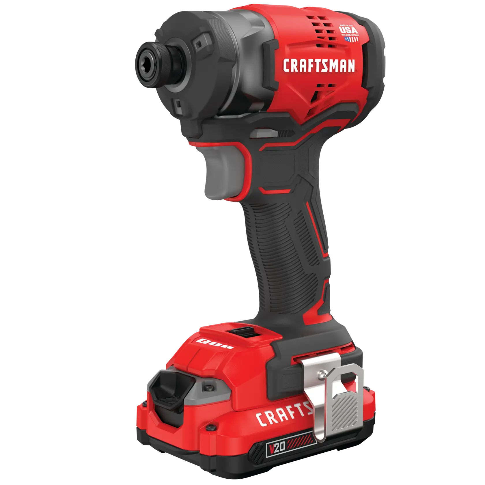 V20* Brushless Cordless 1/4-in Impact Driver With (2) 2.0ah Batteries And Charger