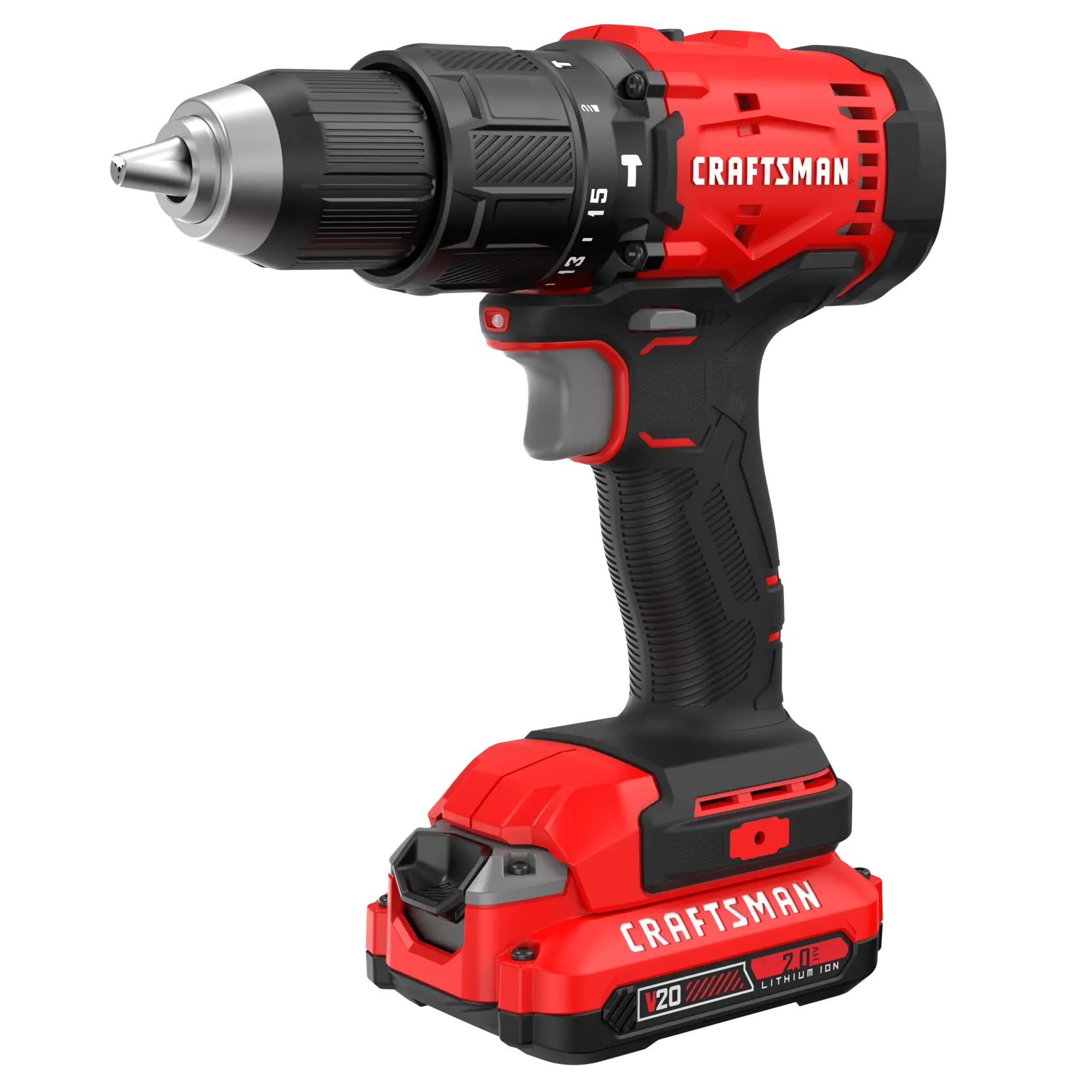 V20* Cordless 1/2-in Hammer Drill Kit With (2) 2ah Batteries And Charger