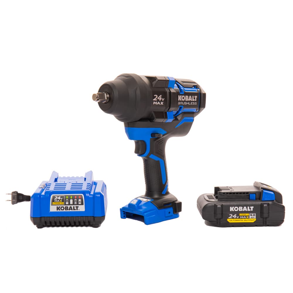 Kobalt XTR 24-volt Variable Speed Brushless 1/2-in Drive Cordless Impact Wrench (Battery Included and Charger Included)